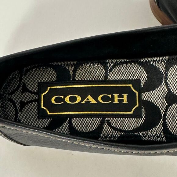 Coach Leather Loafer Flats Black | Women Size 9 - Picture 9 of 9